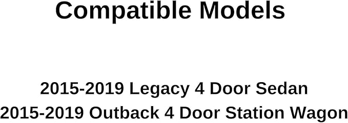Driver Left Side Front Door Window Door Glass Compatible with Subaru Legacy / Outback 2015-2019 Models
