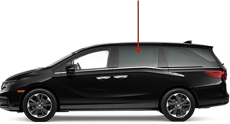 Driver Left Side Rear Sliding Cargo Door Window Door Glass Compatible with Honda Odyssey 2018-2025 Models