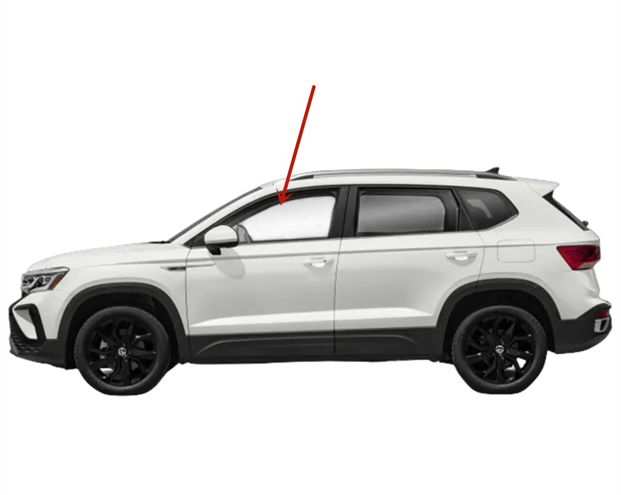 Tempered Driver Left Side Front Door Window Door Glass Compatible with Volkswagen Taos 2022-2025 Models