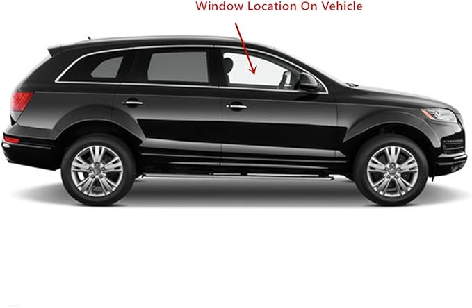 Laminated Passenger Right Side Front Door Window Door Glass Compatible with Audi Q7 2007-2015 Models