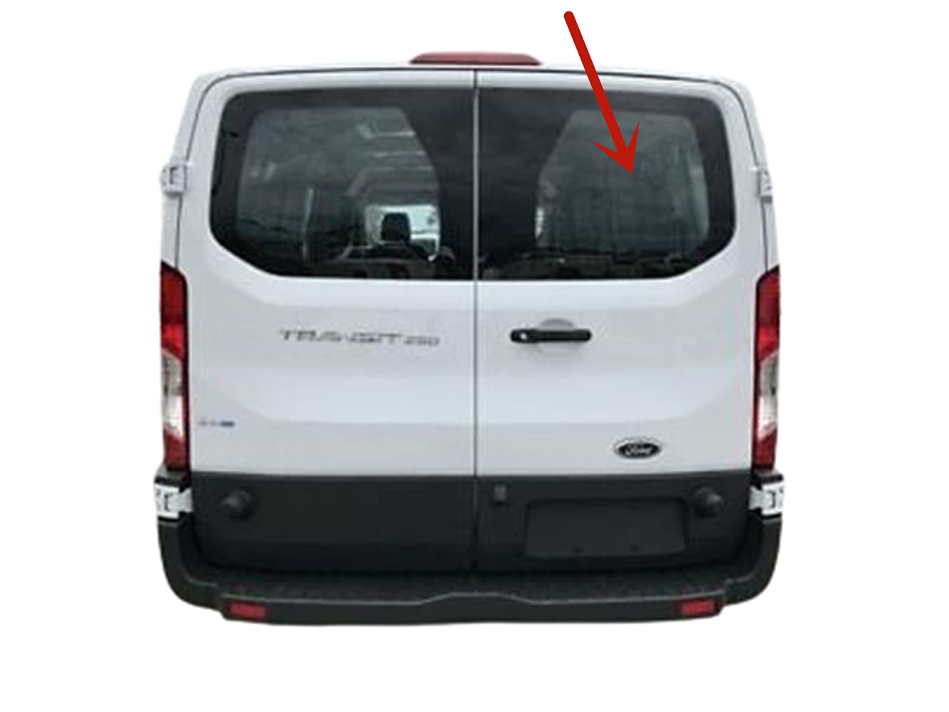 Back Window Back Glass Passenger Right Side Compatible with Ford Transit 83.2" Low-Roof Van 2015-2025 Models (Not for Mid/High Roof Transit, or Transit Connect)