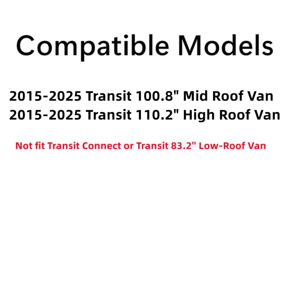 Heated Rear Back Window Back Glass Passenger Right Side Compatible with Ford Transit 100.8" Mid-Roof & 110.2'' High-Roof Van 2015-2025 Models (Not for Low-Roof , Or Transit Connect)