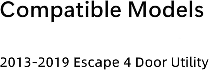 Black Frame Style Tempered Driver Left Side Rear Quarter Window Quarter Glass Compatible with Ford Escape 2013-2016 Models