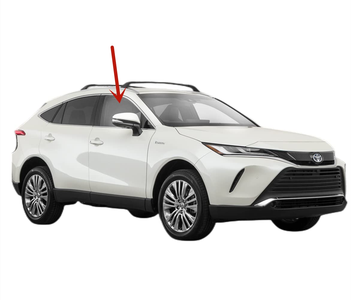 Passenger Right Side Front Door Window Door Glass Compatible with Toyota Venza 2021-2024 Models