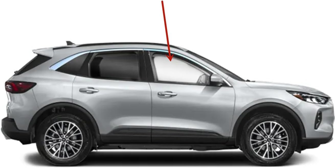 Tempered Passenger Right Side Front Door Window Door Glass Compatible with Ford Escape 2020-2025 Models