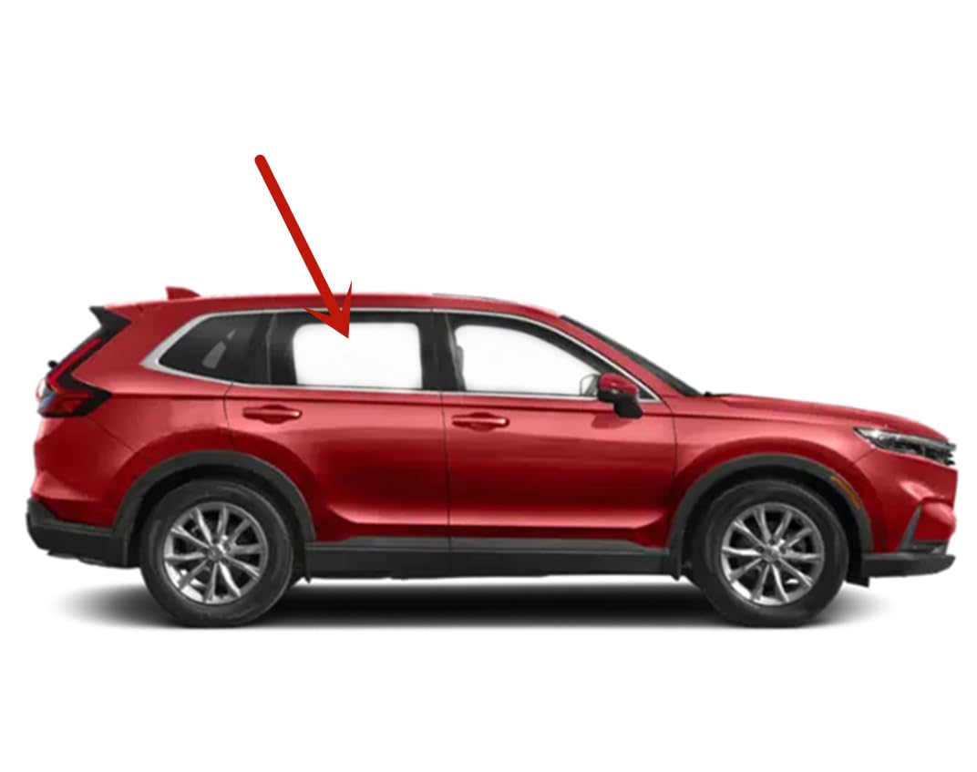 Clear Tempered Passenger Right Side Rear Door Window Door Glass Compatible with Honda CR-V 2023-2025 Models