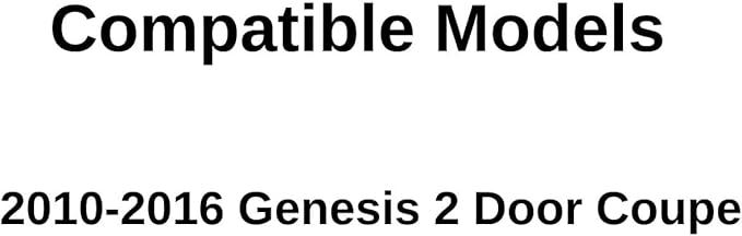 Driver Left Side Door Window Door Glass Compatible with Hyundai Genesis 2 Door Coupe 2010-2016 Models