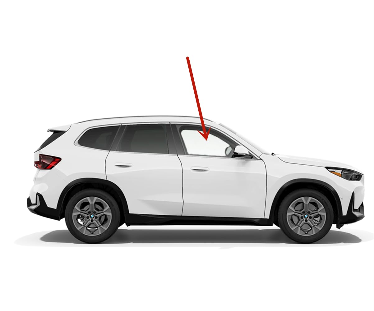 Tempered Passenger Right Side Front Door Window Door Glass Compatible with BMW X1 2023-2025 Models