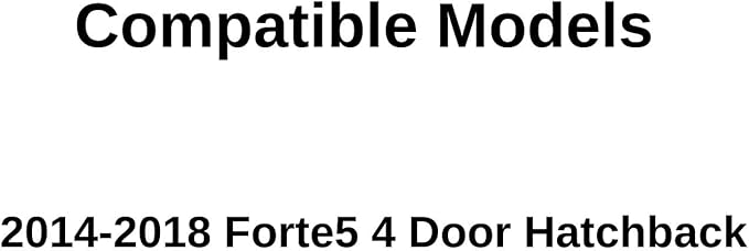 Driver Left Side Rear Door Window Door Glass Compatible with Kia Forte5 2014-2018 Models