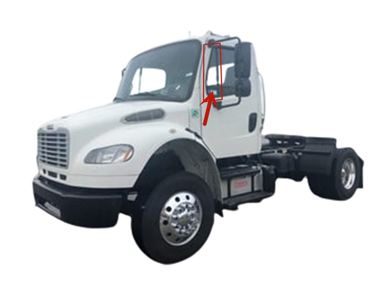 Stationary Style Driver Left Side Front Vent Window Vent Glass Compatible With Freightliner Business Class M2 2003-2025 Models