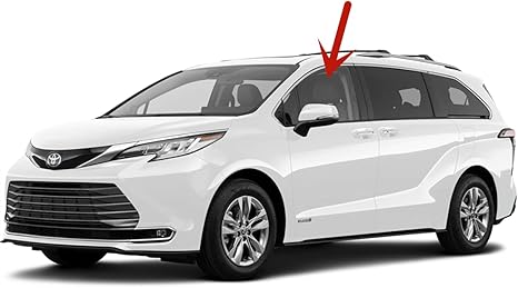 Lamianted Driver Left Side Front Door Window Door Glass Compatible with Toyota Sienna 2021-2025 Models