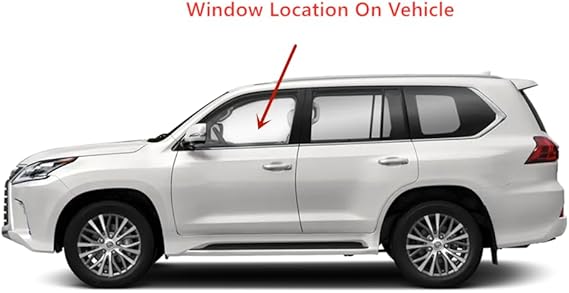 Laminated Driver Left Side Front Door Window Door Glass Compatible with Lexus LX570 2008-2021 Models