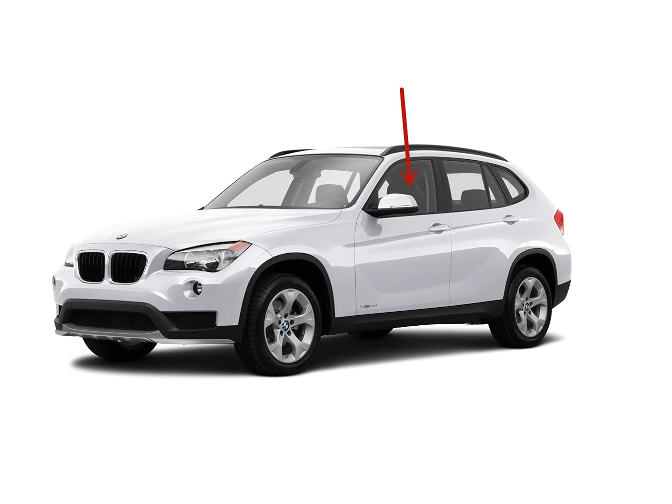 Driver Left Side Front Door Window Door Glass Compatible with BMW X1 2011-2015 Models