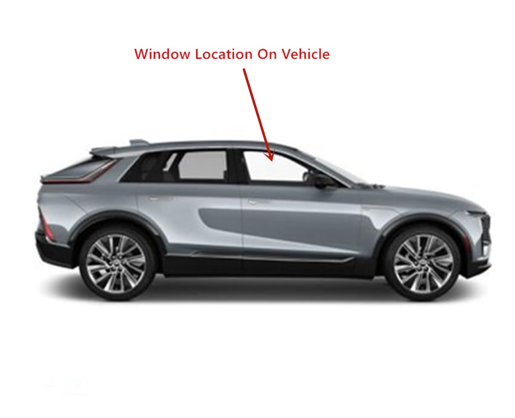 Laminated Passenger Right Side Front Door Window Door Glass Compatible with Cadillac Lyriq 2023-2025 / Acura ZDX 2024-2025 Models