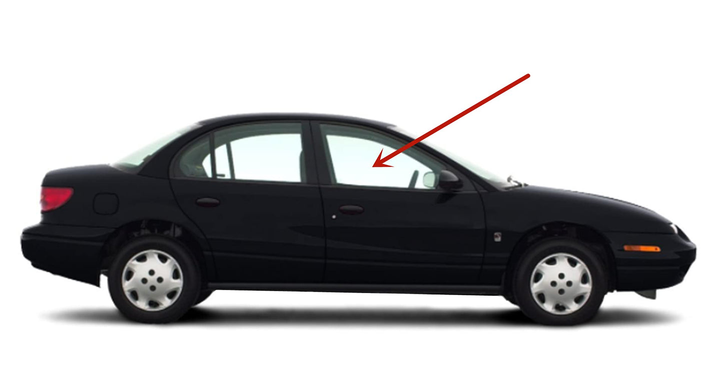 Passenger Right Side Front Door Window Door Glass Compatible with Saturn SL1 SL2 SW1 SW2 1996-2002 4 Door Models