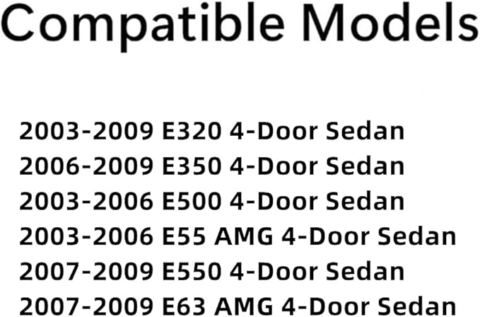 Heated Back Window Back Glass Compatible with Mercedes Benz E320 E350 E500 E55AMG E550 E63AMG 4 Door Sedan 2003-2009 Models