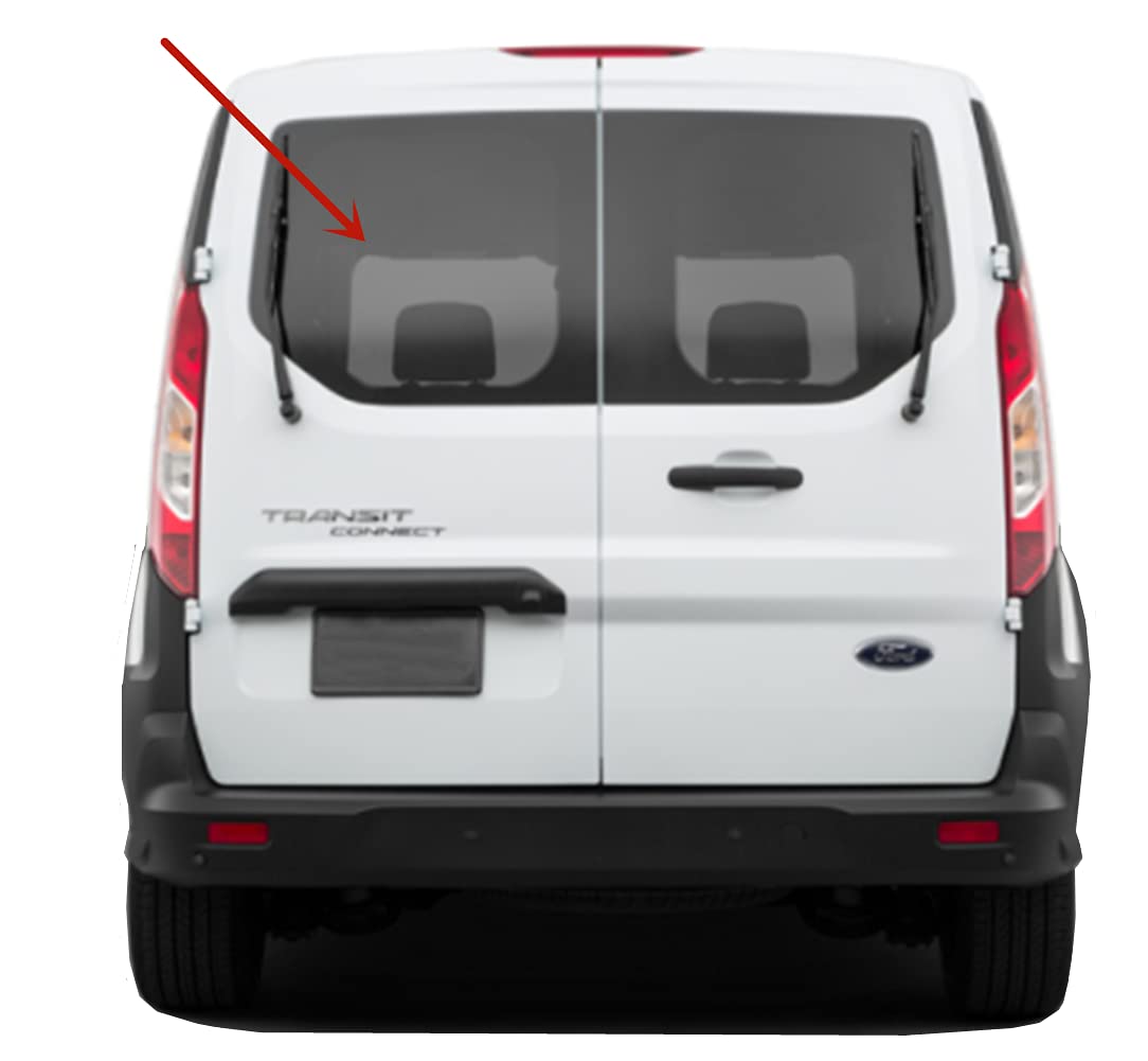 Back Window Back Glass Driver Left Side Compatible with Ford Transit Connect 2014-2023 Models