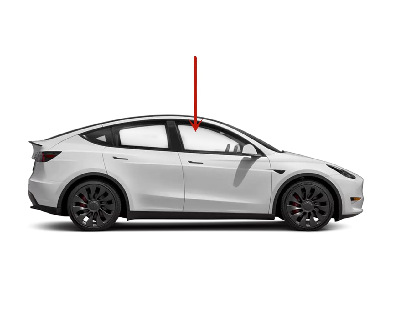 Tempered Passenger Right Side Front Door Window Door Glass Compatible with Tesla Model Y 2020-2025 Models