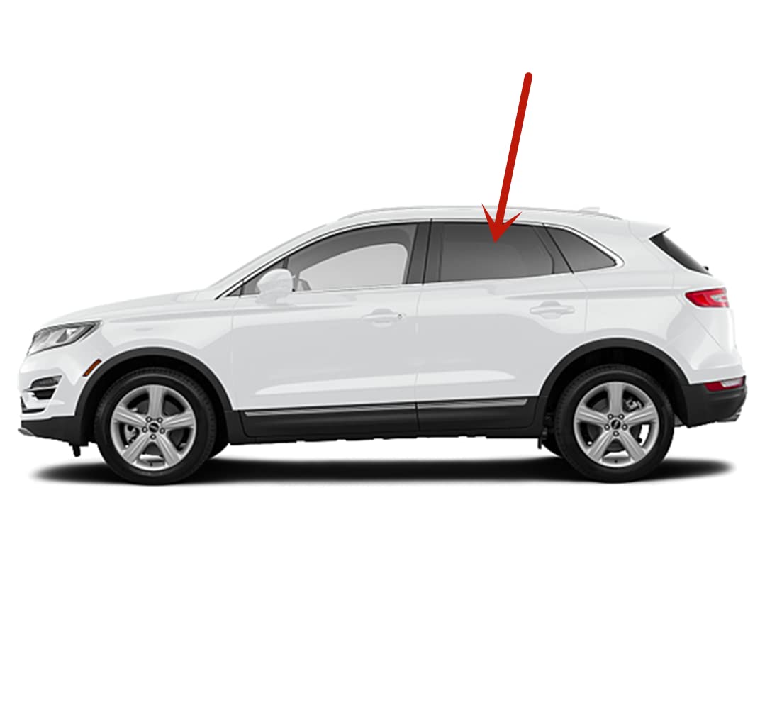 Driver Left Side Rear Door Window Door Glass Compatible with Lincoln MKC 2015-2019 Models