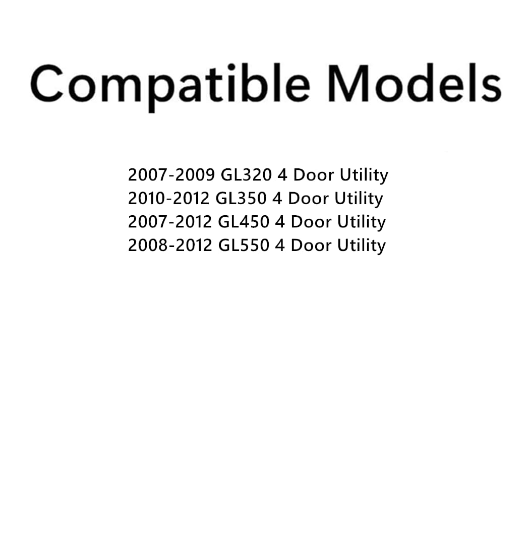 Tempered Driver Left Side Rear Door Window Door Glass Compatible with Mercedes Benz GL320 GL350 GL450 GL550 2007-2012 Models