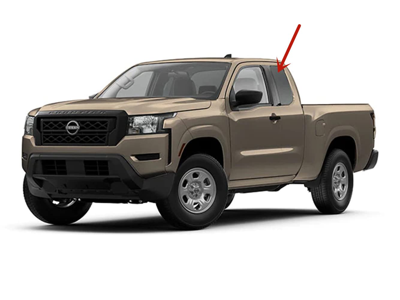 Tempered Factory Privacy Tinted Driver Left Side Rear Door Window Door Glass Compatible with Nissan Frontier 4 Door Extended Cab Pickup 2022-2025 Model