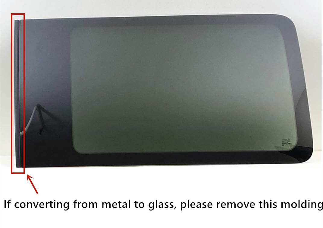 Privacy Passenger Right Rear Sliding Door Window Door Glass Compatible with Ford Transit 110.2" High-Roof 100.8" Mid-Roof Van 2015-2025 Models (Not for Transit Connect or Low-Roof Transit)