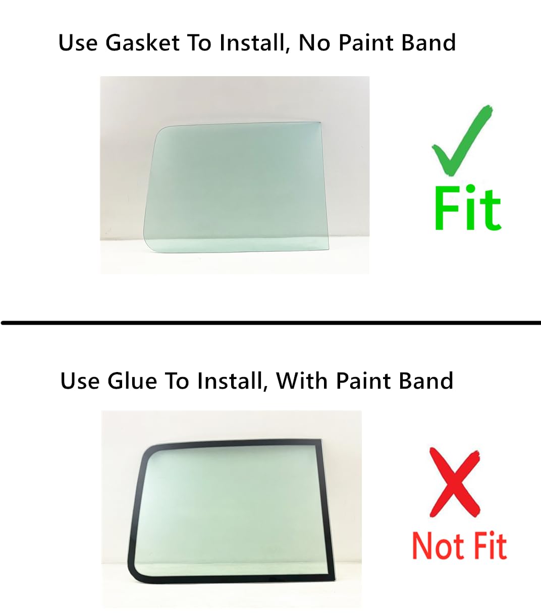 Laminated Passenger Right Side Front Windshield Window Glass Compatible with Western Star Constellation Series Conventional Cab 1996-2022 Models