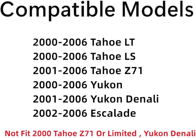 Passenger Right Side Rear Door Window Door Glass Compatible with Chevrolet Tahoe & GMC Yukon 2000-2006 Models / Cadillac Escalade 2002-2006 Models