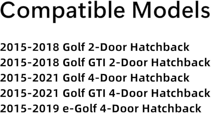 Rear Heated Back Window Back Glass Compatible with Volkswagen e-Golf / Golf / Golf GTI Hatchback 2015-2022 Models