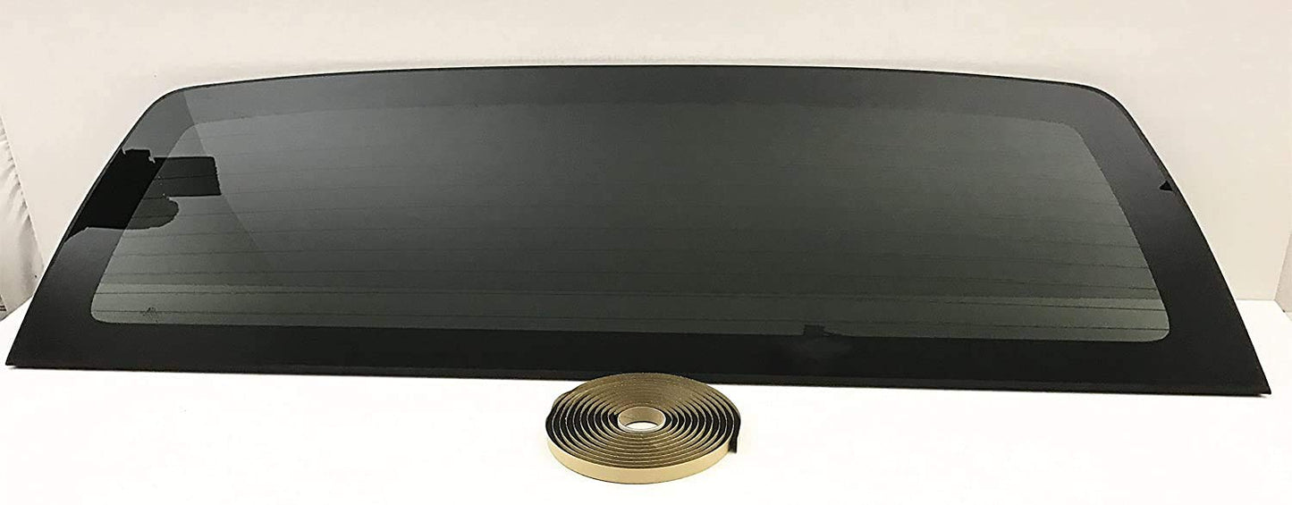 Heated Privacy Stationary Back Window Back Glass Compatible with Ford F150 Pickup 2004-2014 Models