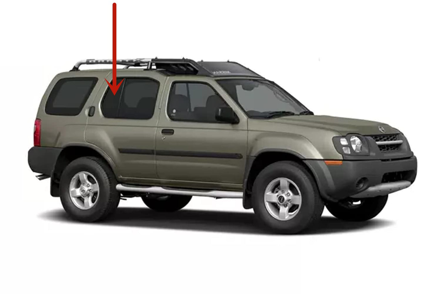 Passenger Right Side Rear Vent Window Vent Glass Compatible with Nissan Xterra 2000-2004 Models