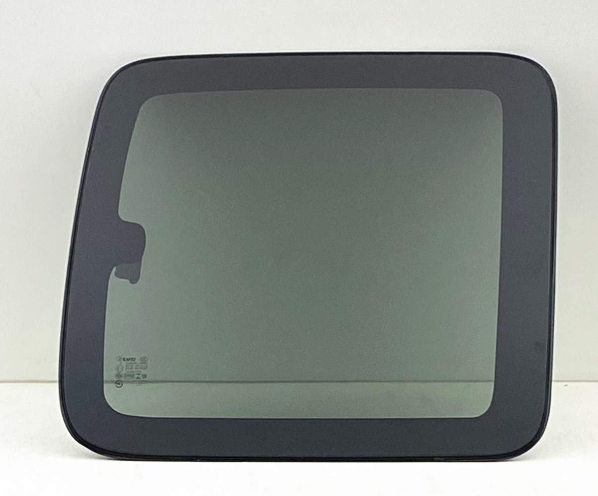 Privacy Movable Passenger Right Side Rear Quarter Window Quarter Glass With Frame & Latch Compatible with GMC Sierra 1999-2006 / Sierra Classic 2007 Extended Cab Pickup Models