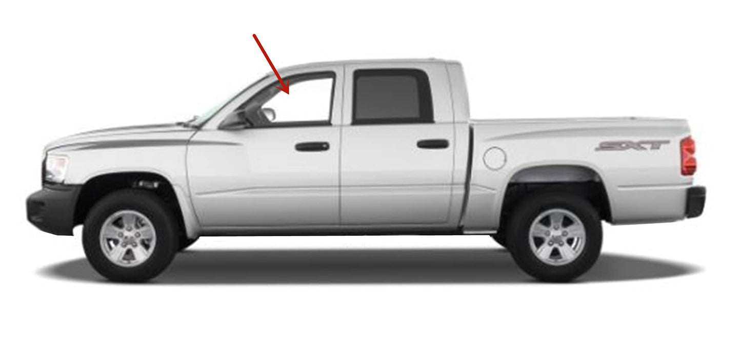 Driver Left Side Front Door Window Door Glass Compatible with Dodge Durango 1998-2003 Models/Dodge Dakota Pickup 2000-2004 4 Door Models