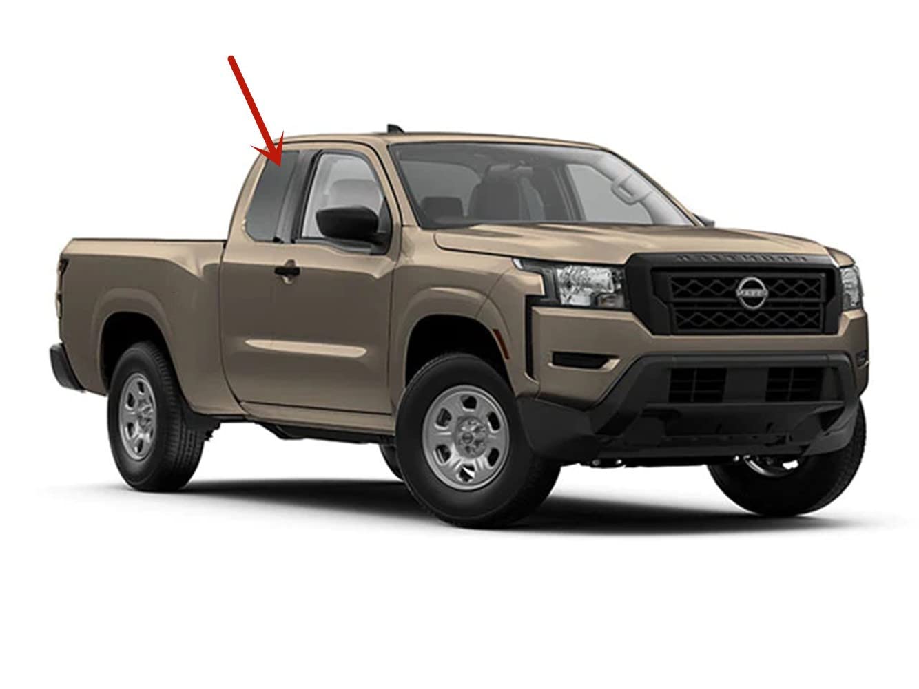 Tempered Factory Privacy Tinted Passenger Right Side Rear Door Window Door Glass Compatible with Nissan Frontier 4 Door Extended Cab Pickup 2022-2025 Model