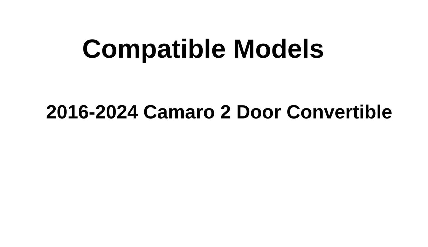 Passenger Right Side Door Window Door Glass Compatible with Chevrolet Camaro 2 Door Convertible 2016-2024 Models