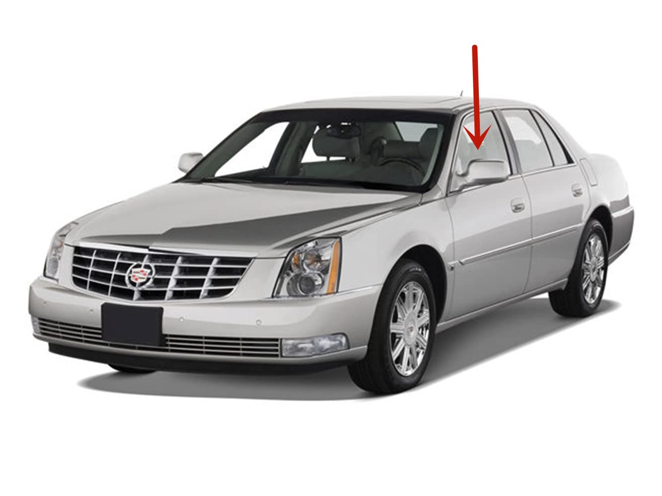 Laminated Driver Left Side Front Door Window Door Glass Compatible with Cadillac DTS 2006-2011 Models