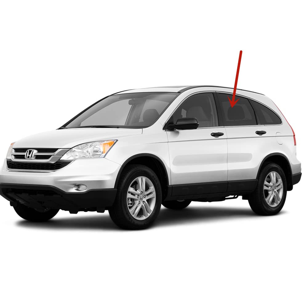 Driver Left Side Rear Door Window Door Glass Compatible with Honda Honda CR-V 2007-2011 Models