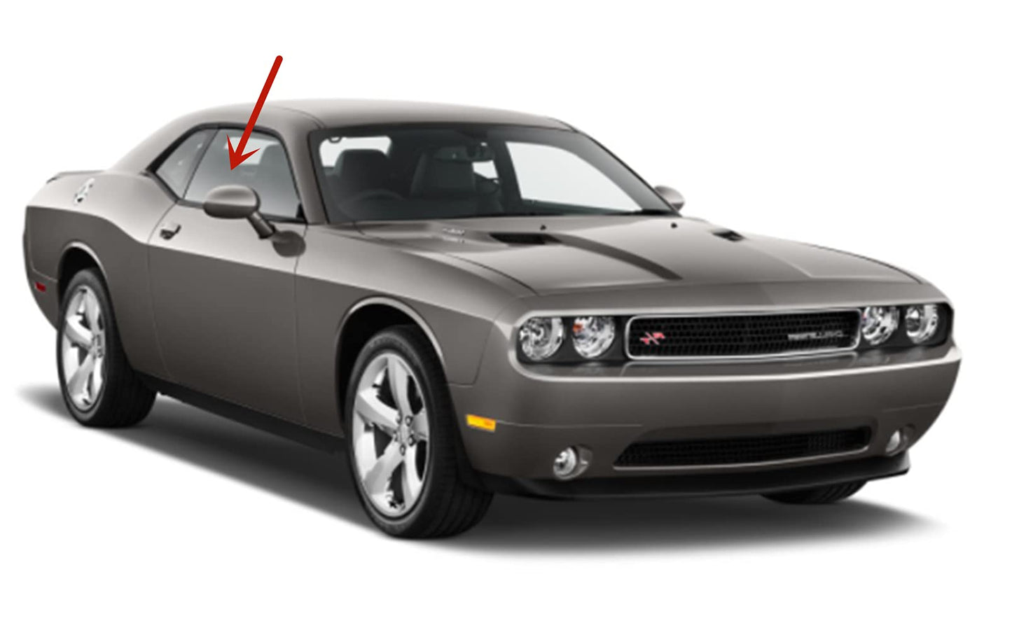 OEM Passenger Right Side Door Window Door Glass Compatible with Dodge Challenger 2 Door Coupe 2008-2023 Models