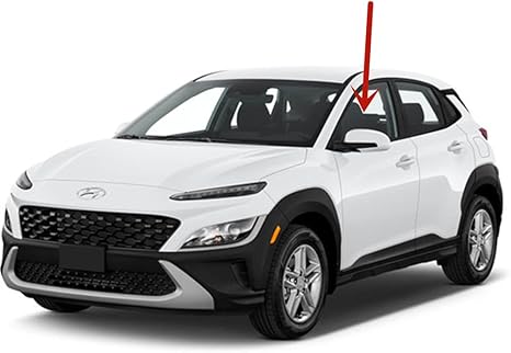 Driver Left Side Front Door Window Door Glass Compatible with Hyundai KONA 2018-2023 Models