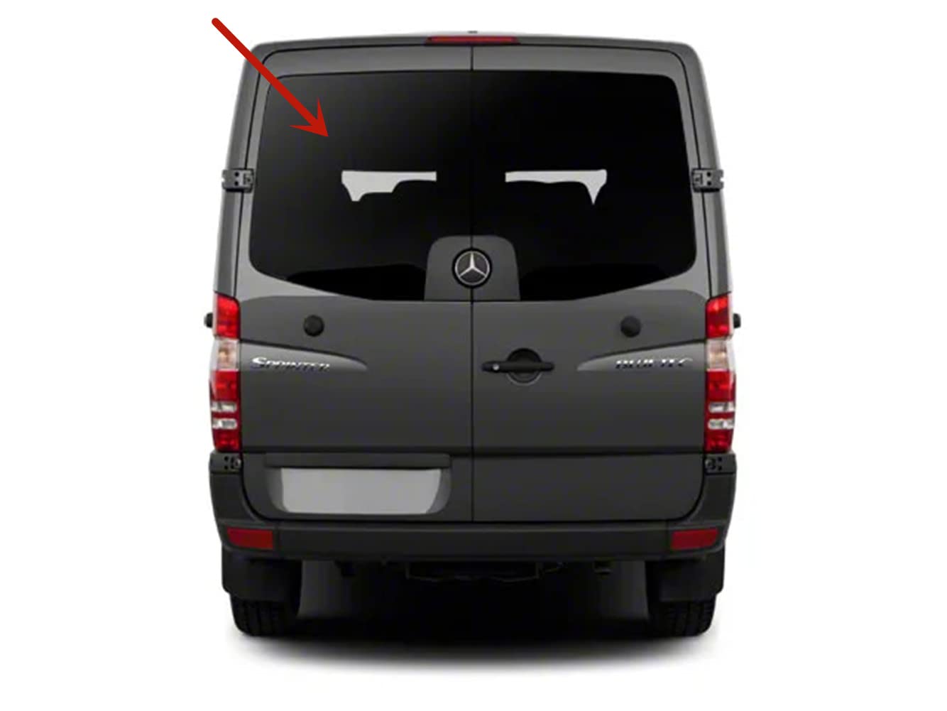 Factory Privacy Tinted Heated Back Window Back Glass Driver Left Side Compatible with Mercedes Benz Sprinter 2010-2018 Models