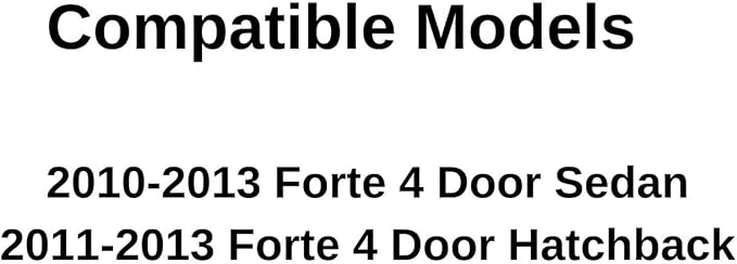 Driver Left Side Front Door Window Door Glass Compatible with Kia Forte 2010-2013 Models