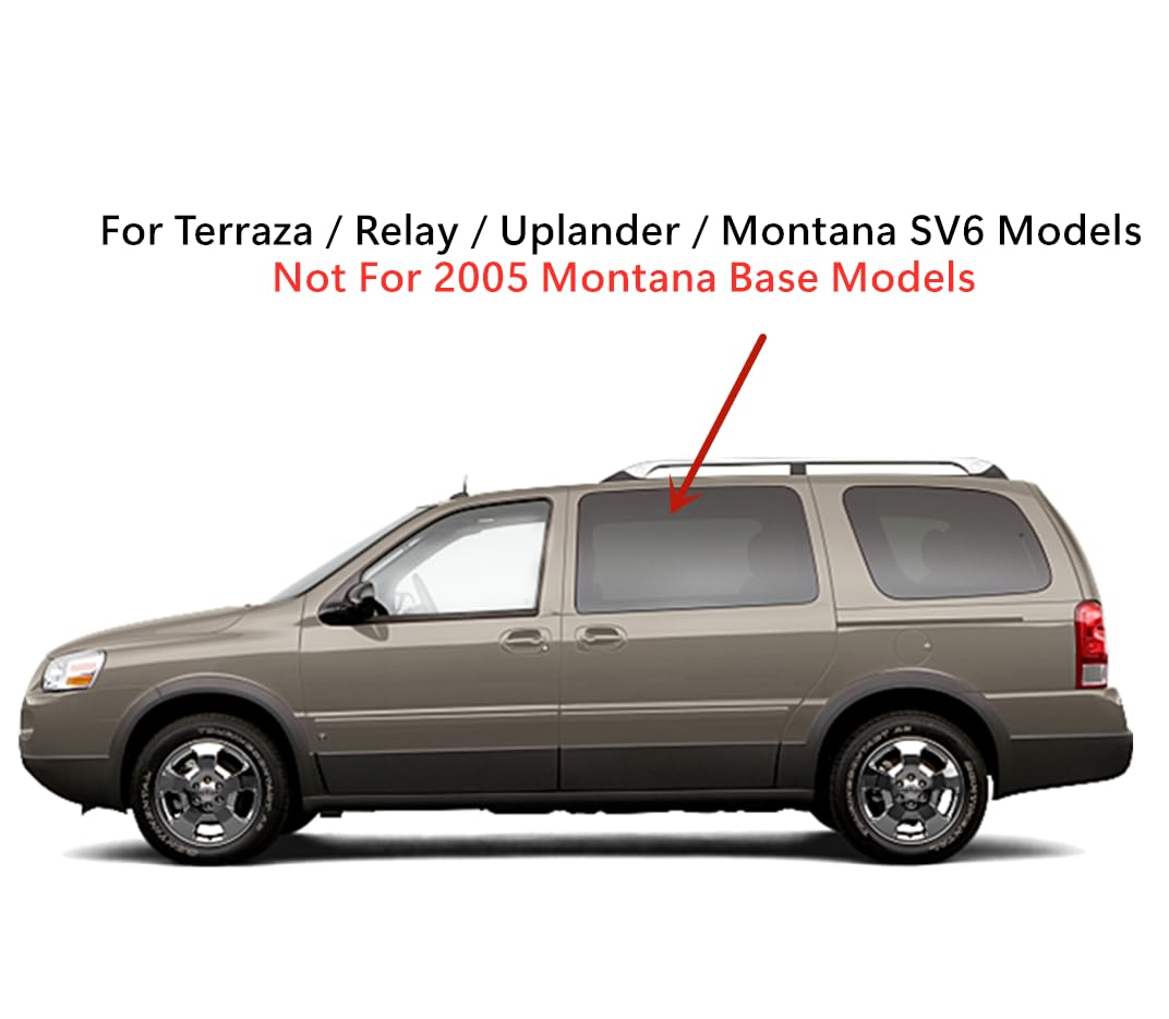 Privacy Stationary Driver Left Side Sliding Cargo Door Window Door Glass Compatible with Buick Terraza/Saturn Relay/Chevrolet Uplander/Pontiac Montana SV6 2005-2009 Models