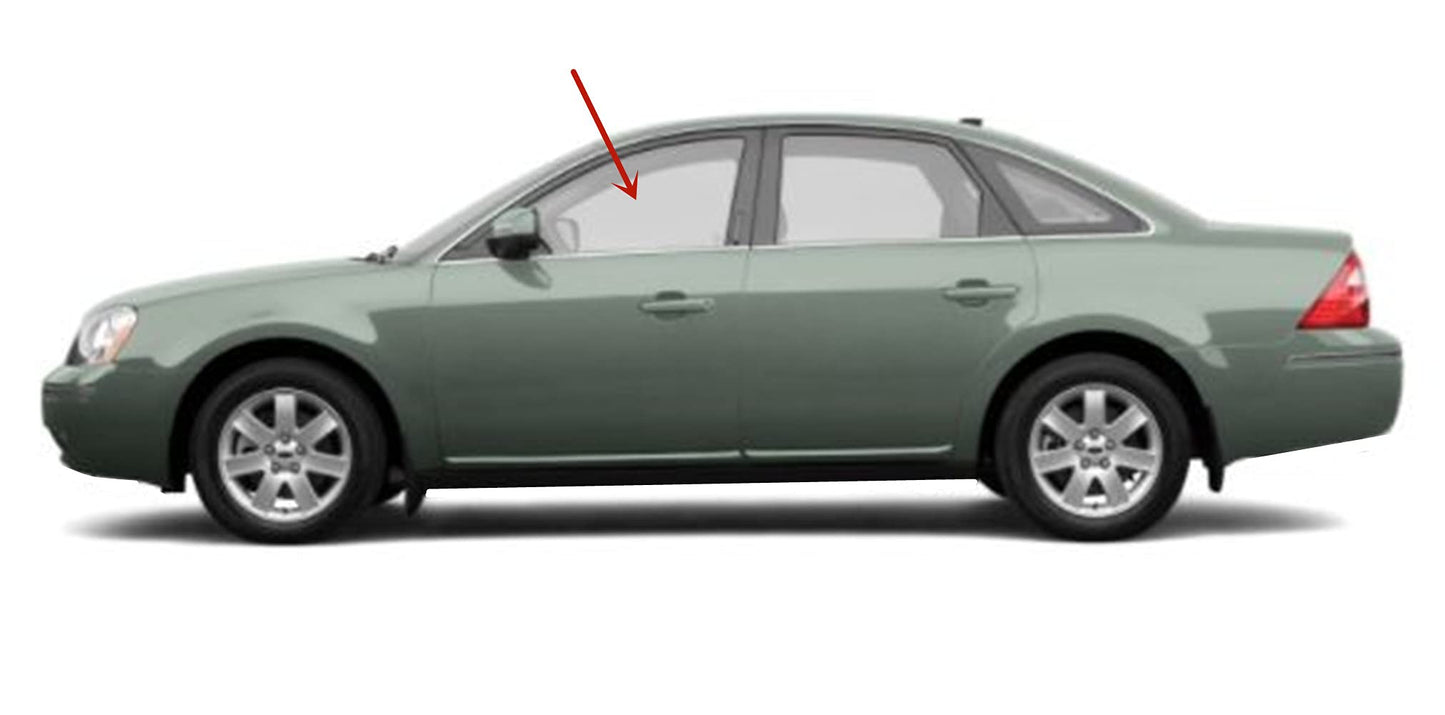 Driver Left Side Front Door Window Door Glass Compatible with Ford Five Hundred 2005-2007 & Taurus 2008-2009/Mercury Montego 2005-2007 & Sable 2008-2009 4 Door Sedan Models