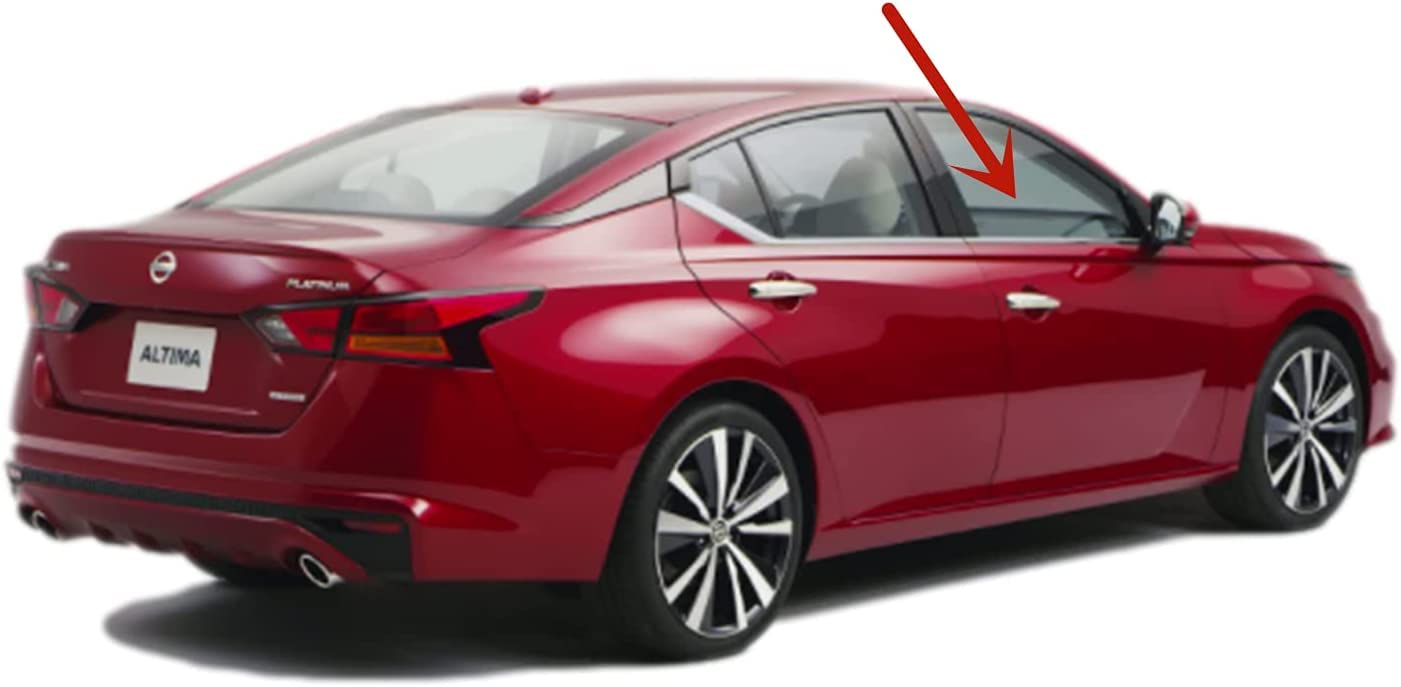 Tempered Passenger Right Side Front Door Window Door Glass Compatible with Nissan Altima 2019-2025 Models