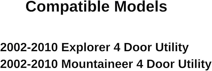 Driver Left Side Rear Vent Window Vent Glass Compatible with Mercury Mountaineer 2002-2010 4 Door Models