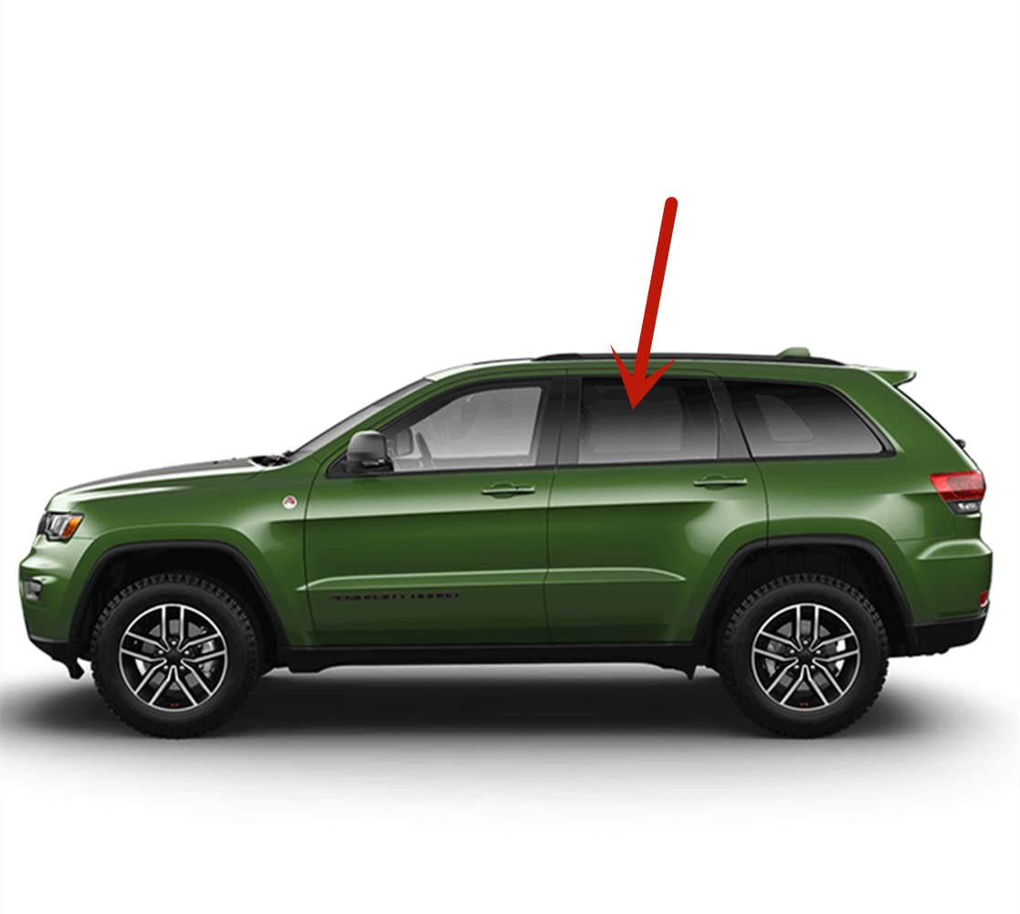 Lamianted Driver Left Side Rear Door Window Door Glass Compatible with Jeep Grand Cherokee 2015-2021 Models (Not For Cherokee, or Grand Cherokee L)