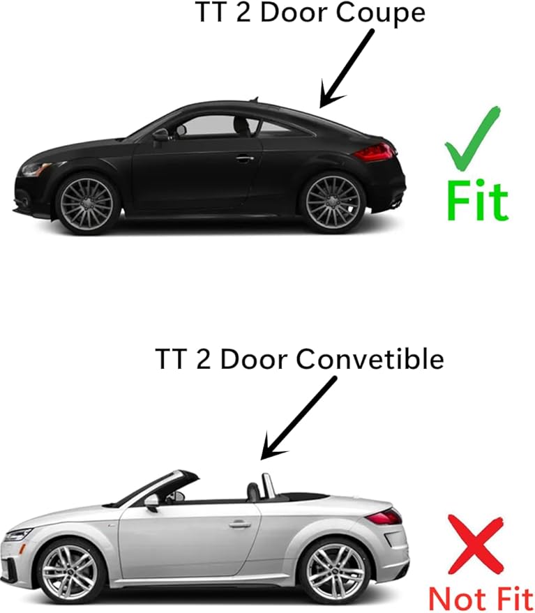 Heated Rear Back Window Back Glass Compatible with Audi TT 2 Door Coupe 2007-2015 Models