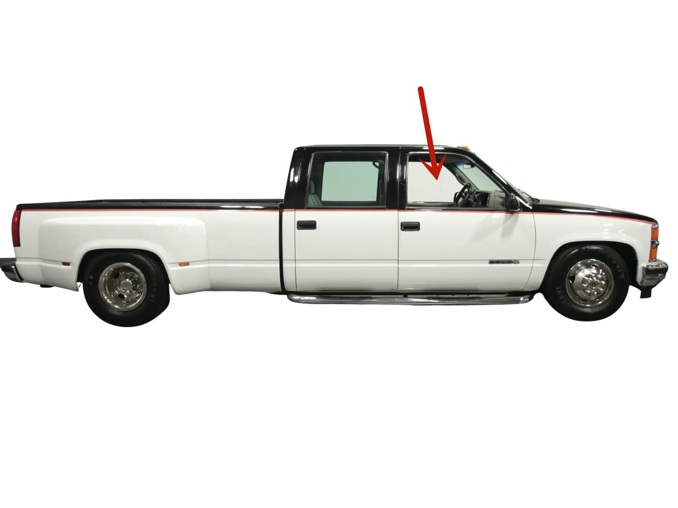 Passenger Right Side Front Door Window Door Glass Compatible with Chevrolet Pickup/GMC Pickup C1500 K1500 1993-1999 Models/ C2500 CK2500 C3500 K3500 1993-2000 Models