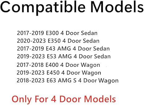 Laminated-Style Tempered Driver Left Side Front Door Window Glass Compatible with Mercedes Benz E300 E43AMG 2017-2019 / E350 2020-2023 / E53AMG 2019-2023 / E400 E450 E63AMG 2017-2023 4-Door