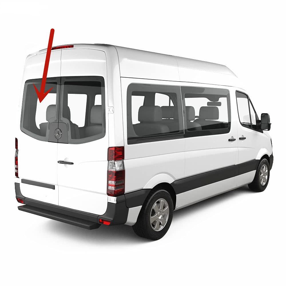 Back Window Back Glass Driver Left Side Compatible with Freightliner Sprinter/Dodge Sprinter 2007-2018 Models